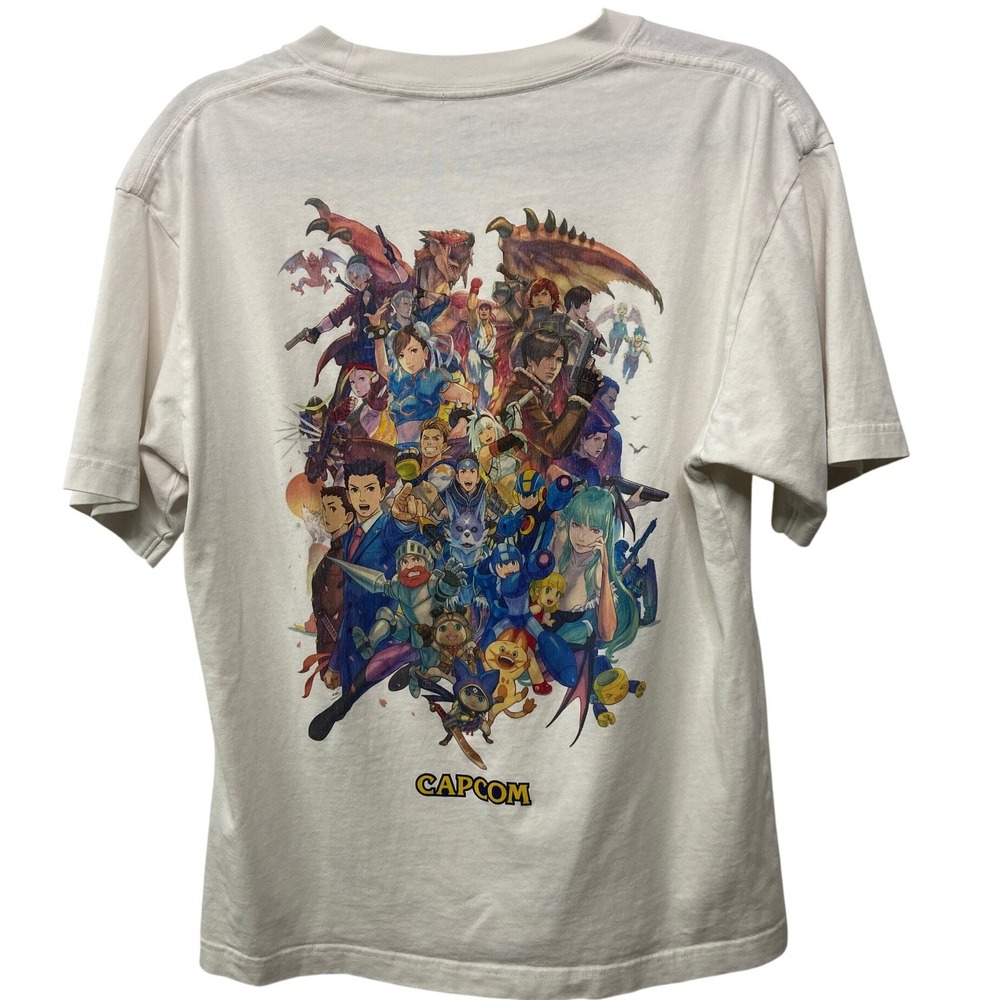 CAPCOM 40th Anniversary UT Collection Uniqlo T-shirt 40th Anniversary White S